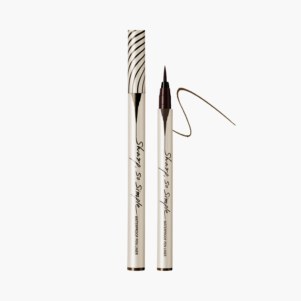 CLIO Sharp, So Simple Waterproof Pen Liner #02 Brown