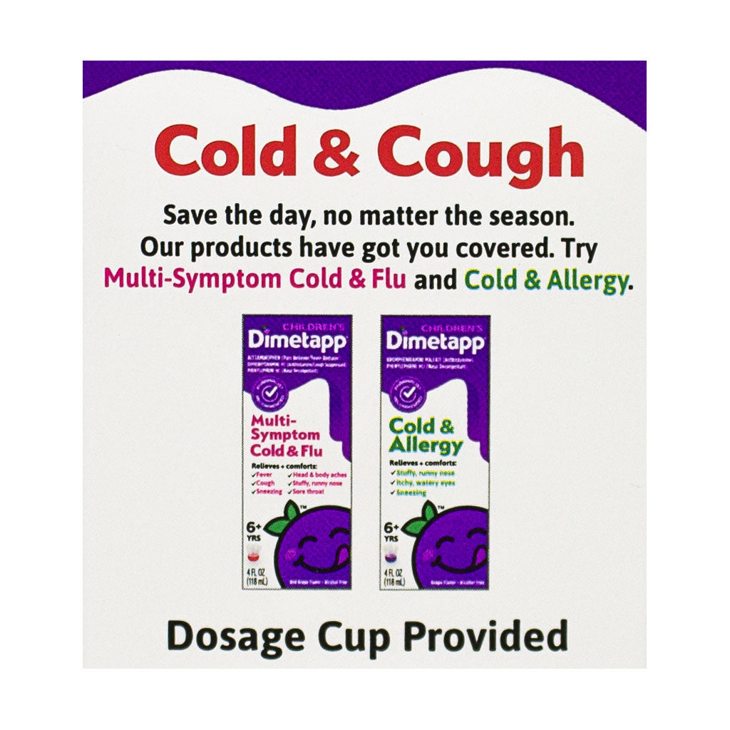 Children's Dimetapp Cold & Cough - 4 oz.