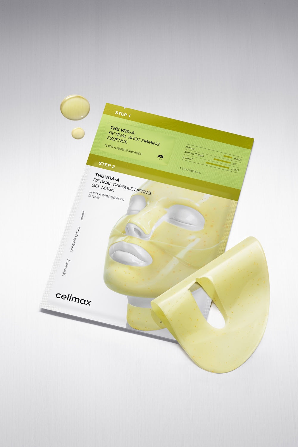celimax The Vita-A Retinal Shot Tightening 2-Step Gel Mask 39.5g x 1 sheet