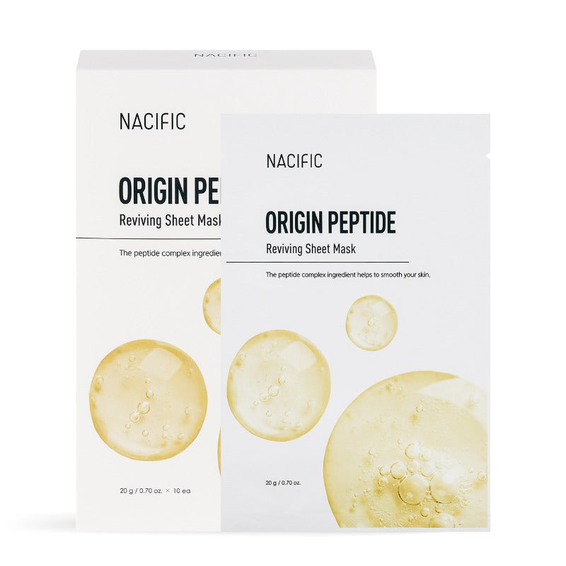 Nacific Origin Peptide Reviving Sheet Mask Set 20g x 10 sheets