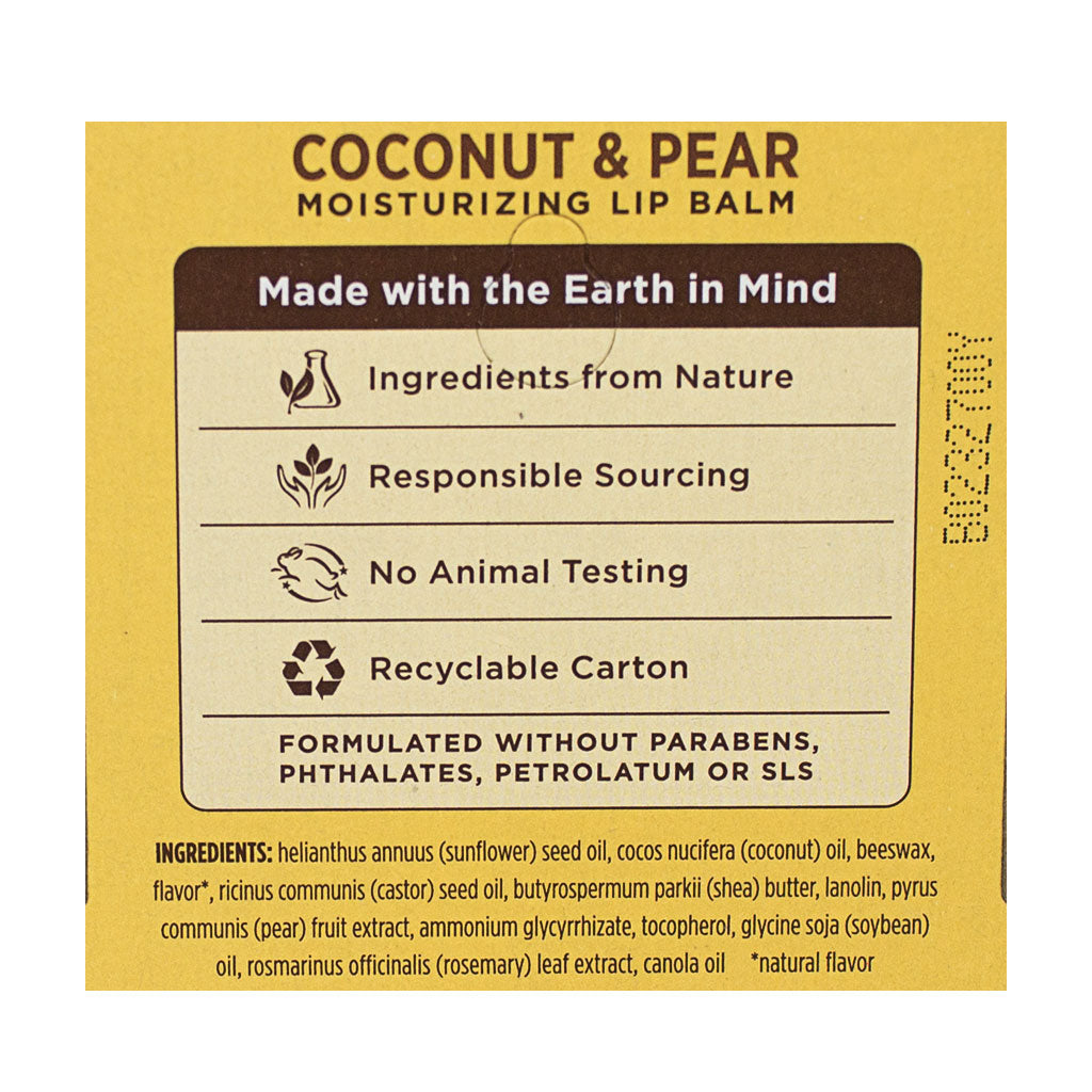 NEW Burt's Bees Coconut & Pear Lip Balm - 0.15 oz.