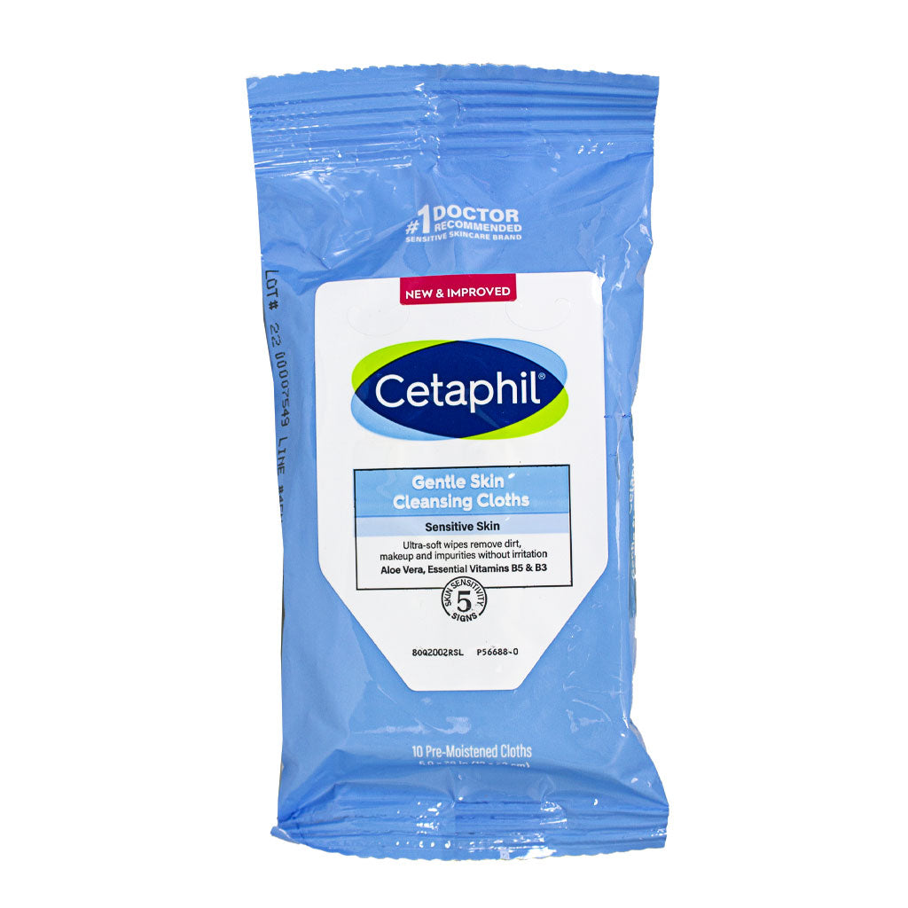 Cetaphil Gentle Skin Cleansing Cloths - Pack of 10