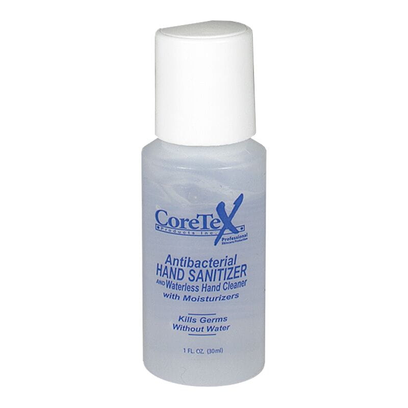 Coretex Hand Sanitizer Gel & Waterless Cleaner, Flip-Top Bottle - 1 oz.