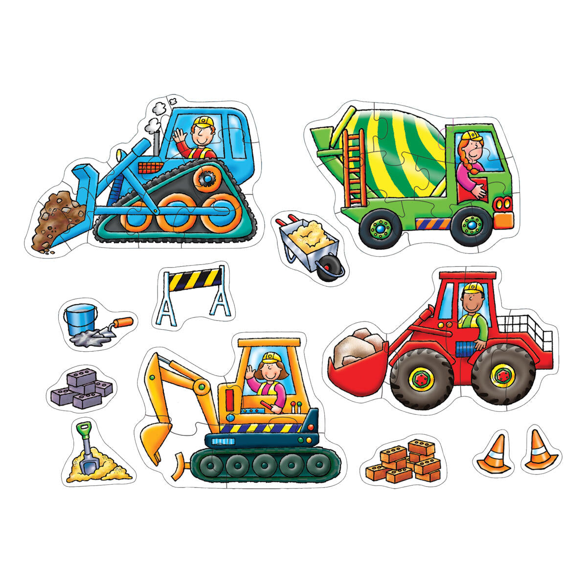Orchard Toys Big Wheels 4 Puzzles