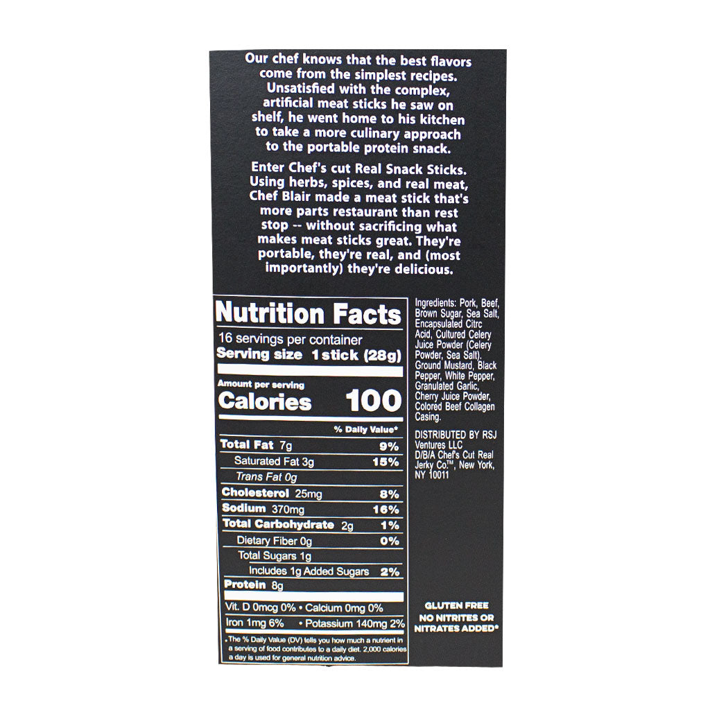 Chef's Cut Real Jerky Original Smokehouse Sticks - 1 oz.