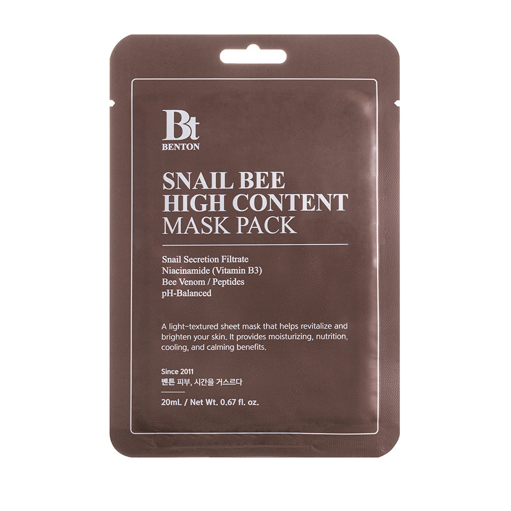 Benton Snail Bee High Content Mask Pack Set 20g x 10 sheets