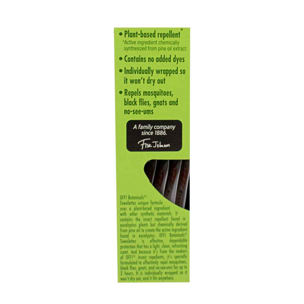 NEW - Off! Botanical Wipes 10 count