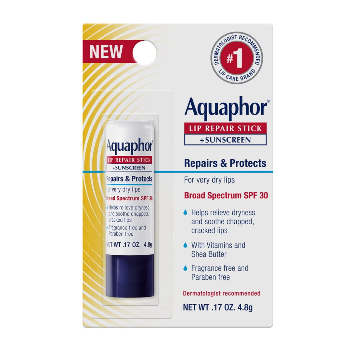 Aquaphor Lip Repair + SPF Balm Stick .17oz
