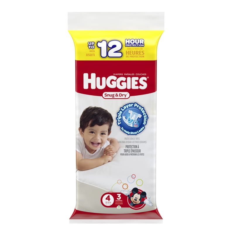 Huggies Snug & Dry Diapers Step 4 - Pack of 3