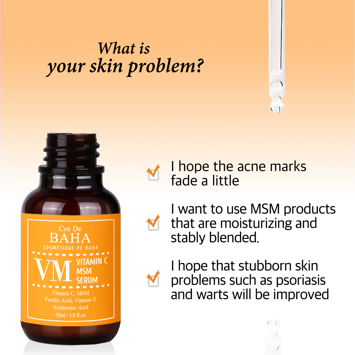 Cos De BAHA VM Vitamin C MSM Serum 30ml
