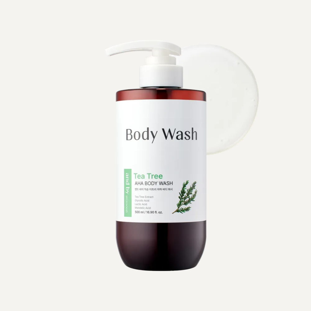 mixsoon and by mixsoon Tea Tree AHA Body Wash 500ml