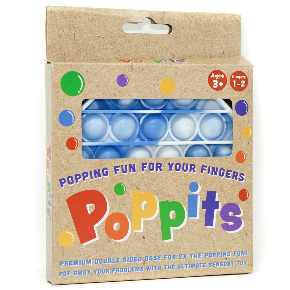 Cartamundi Poppits Blue Tie Dye Octagon Sensory Toy
