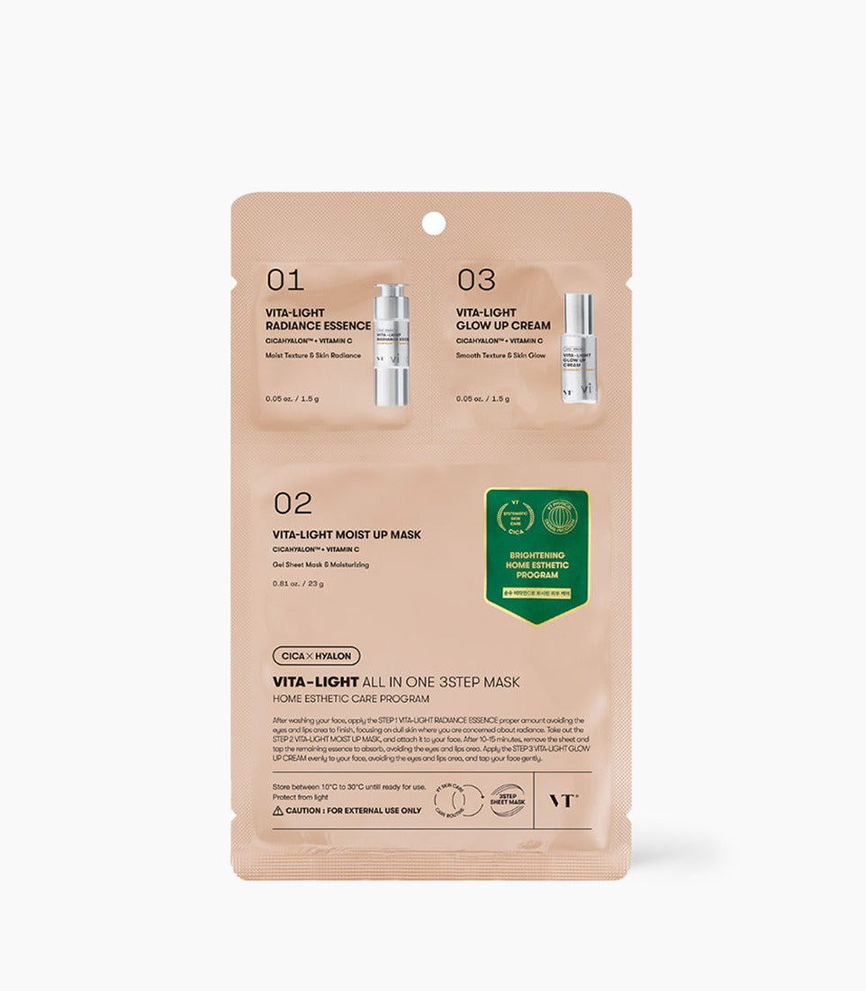 VT Vita-Light All In One 3step Mask 26g x 1 sheet