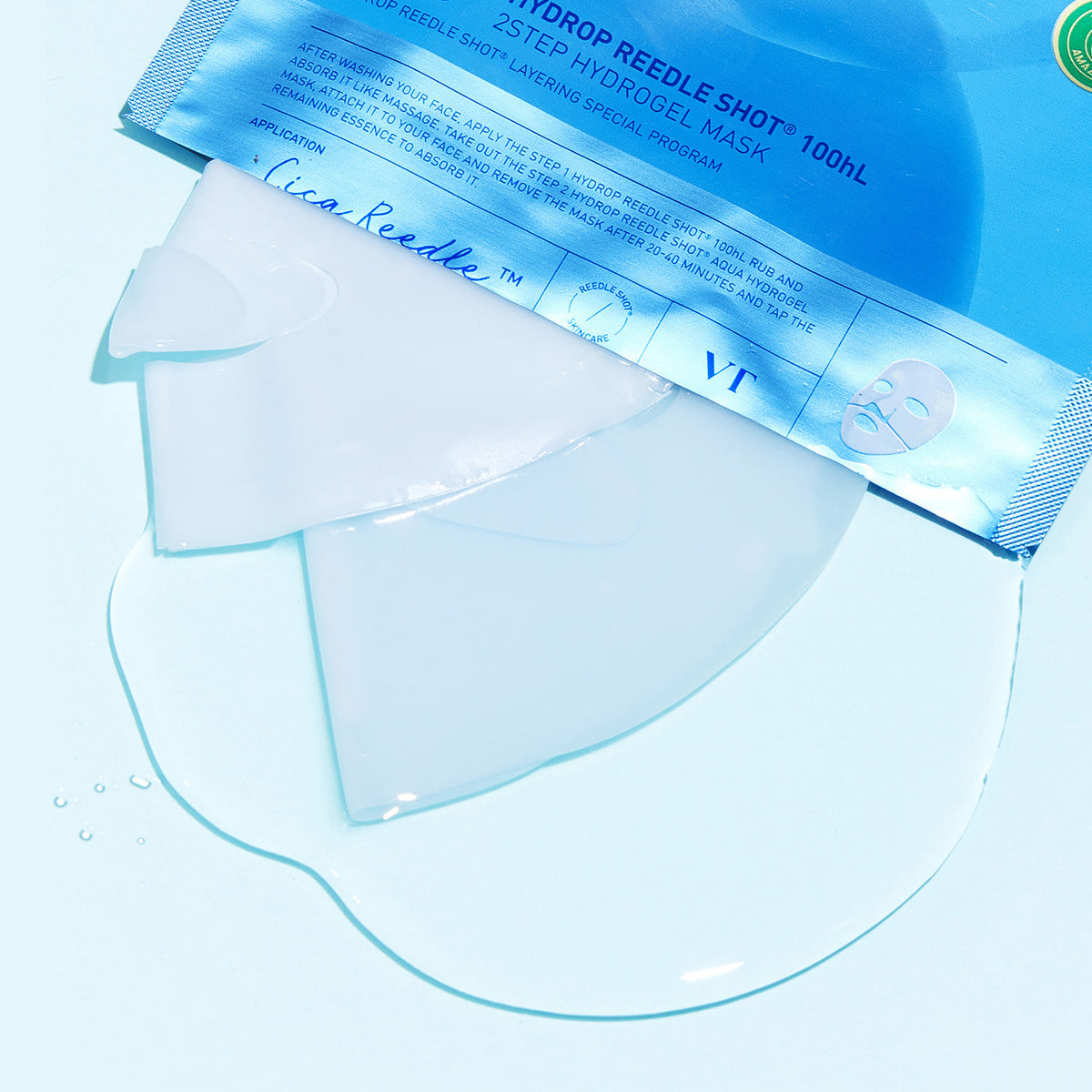 VT Hydrop Reedle Shot 100hL 2Step Hydrogel Mask Set 34.5g x 4 sheets