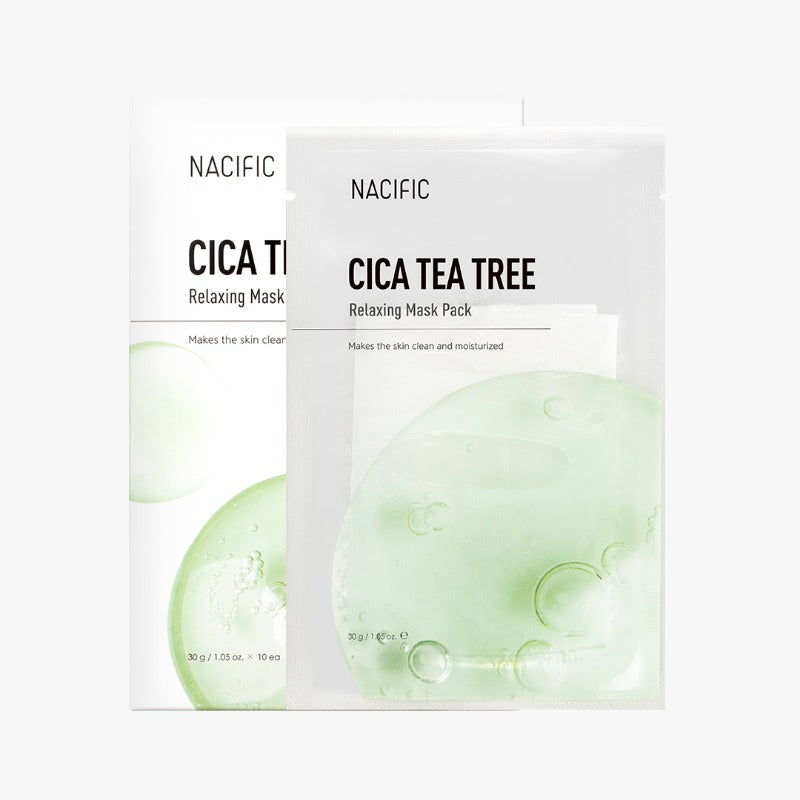 Nacific Cica Tea Tree Relaxing Mask Pack Set 1 set