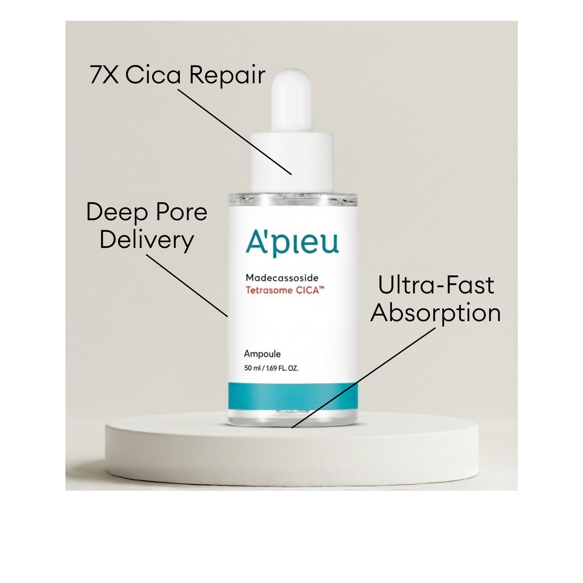 A'PIEU Madecassoside Tetrasome CICA Ampoule 30ml