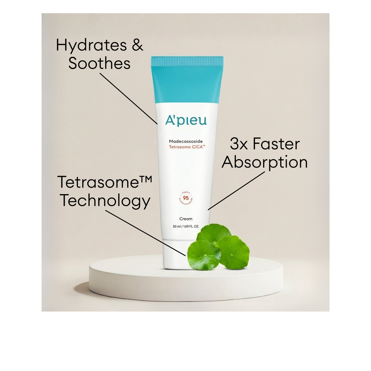A'PIEU Madecassoside Tetrasome CICA Cream 120ml