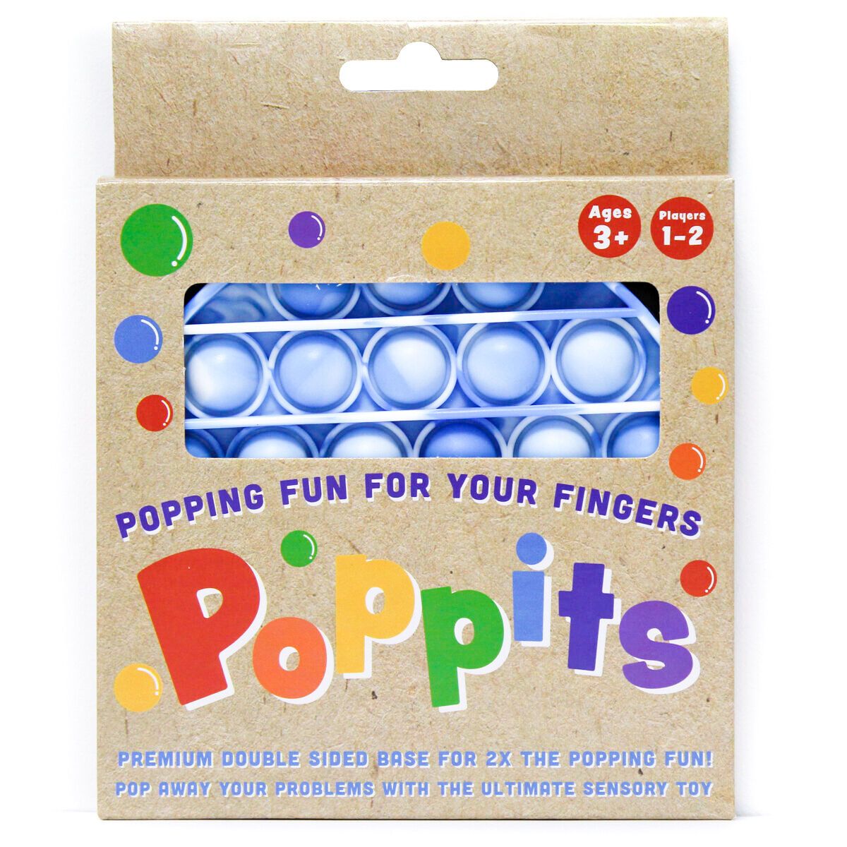 Cartamundi Poppits Blue Tie Dye Circle Sensory Toy