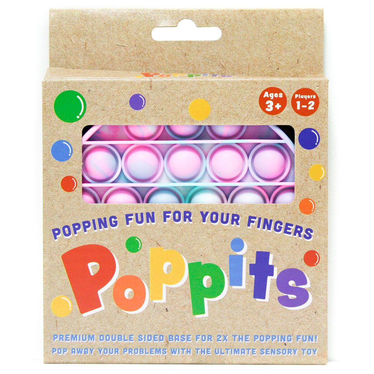 Cartamundi Poppits Pink Tie Dye Circle Sensory Toy