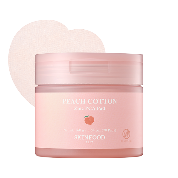 SKINFOOD Peach Cotton Zinc PCA Pad 70 pads