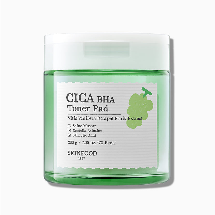 SKINFOOD Shine Muscat Cica BHA Toner Pad 70 pads