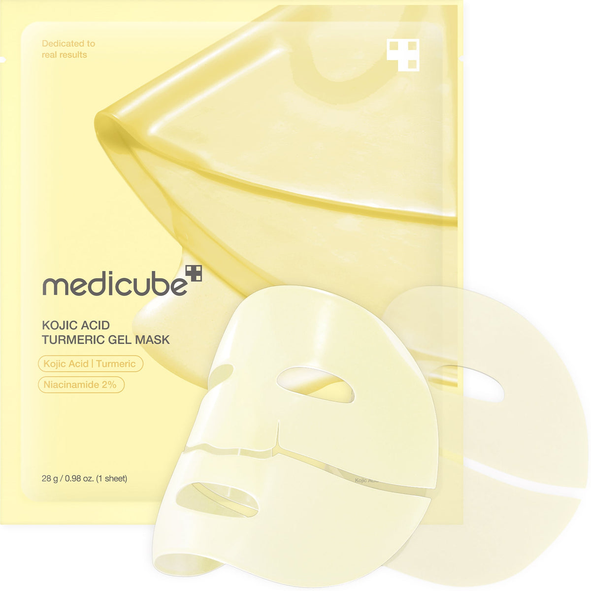 medicube Kojic Acid Turmeric Brightening Gel Mask Set 28g x 4 sheets