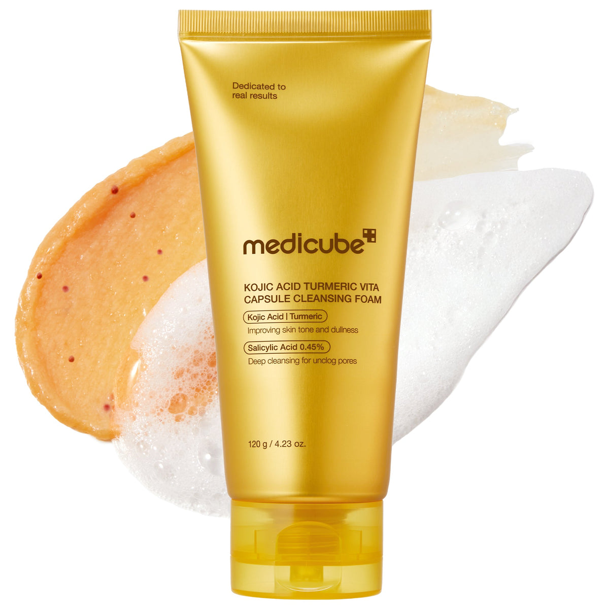 medicube Kojic Acid Turmeric Vita Capsule Cleansing Foam 120g
