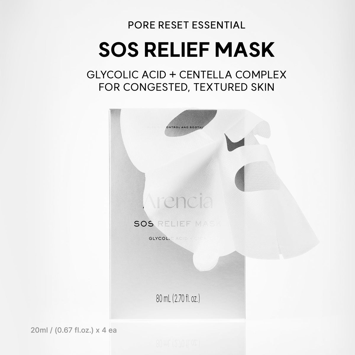 Arencia SOS Relief Mask Set 20ml x 4 sheets