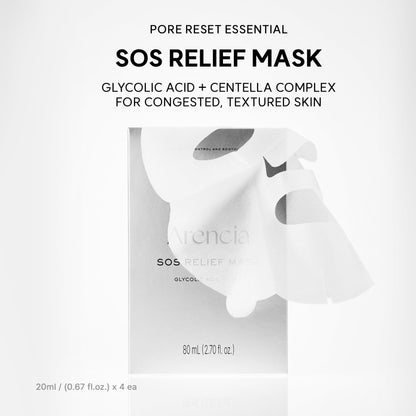 Arencia SOS Relief Mask Set 20ml x 4 sheets