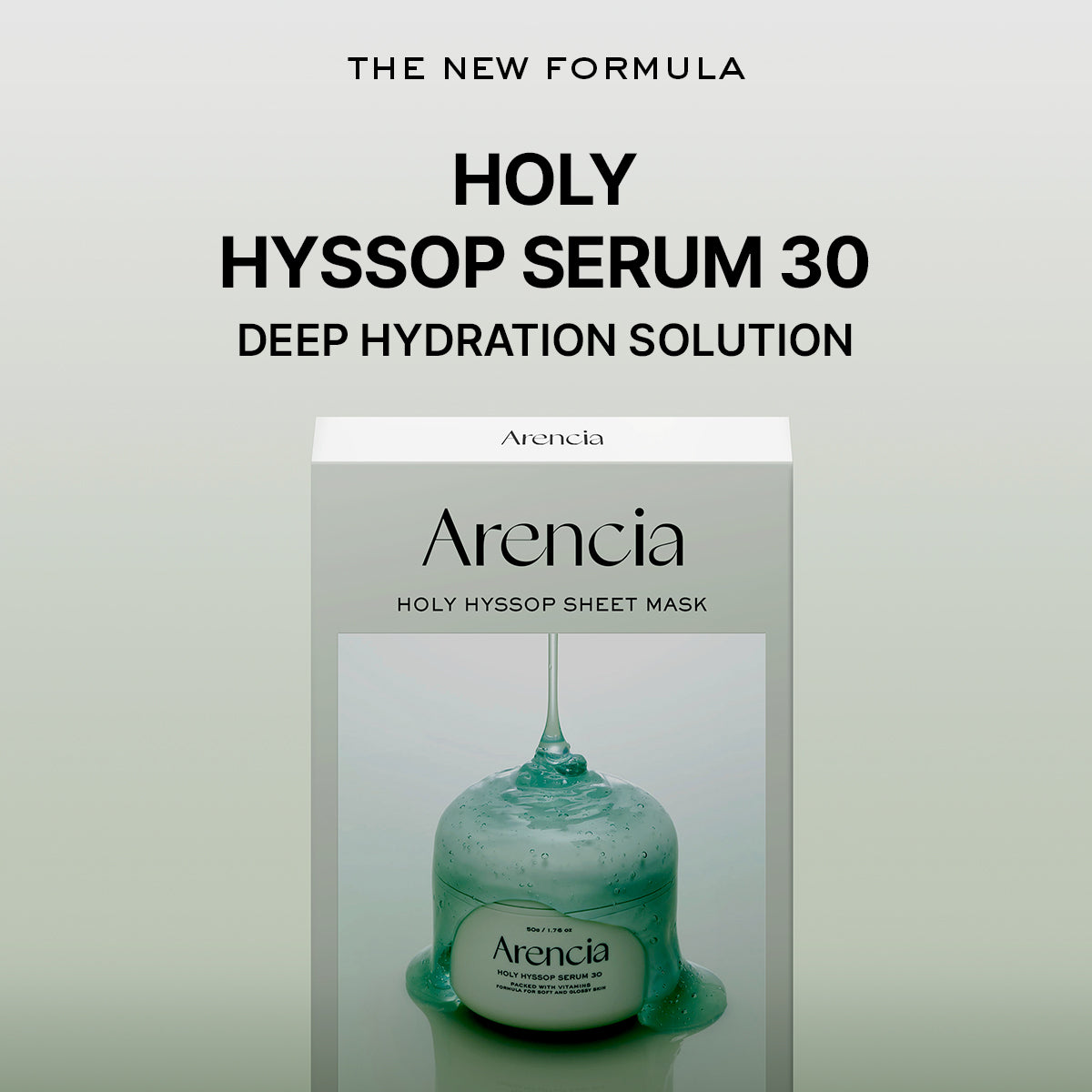 Arencia Holy Hyssop Sheet Mask Set 27ml x 5 sheets