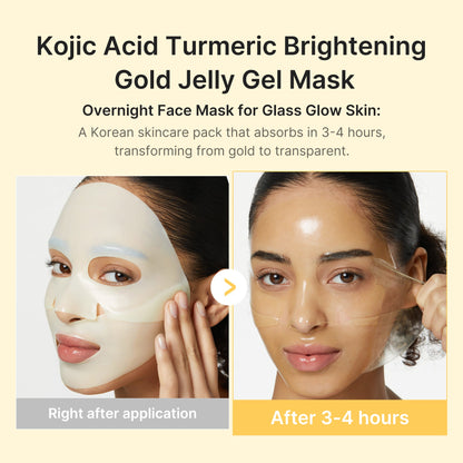 medicube Kojic Acid Turmeric Brightening Gel Mask Set 28g x 4 sheets