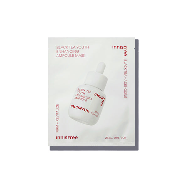 innisfree Black Tea Youth Enhancing Ampoule Mask 28ml x 1 sheet