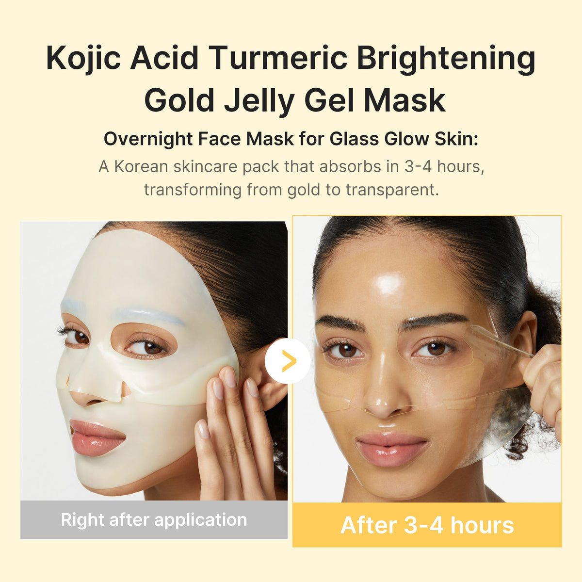 medicube Kojic Acid Turmeric Brightening Gel Mask Set 28g x 4 sheets