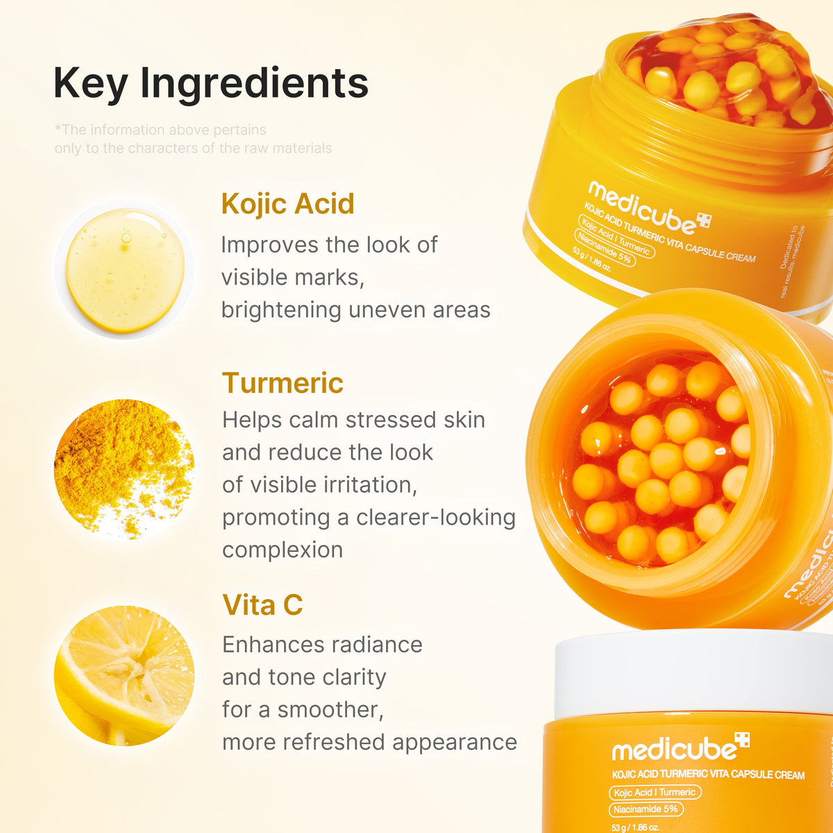 medicube Kojic Acid Turmeric Vita Capsule Cream 53g