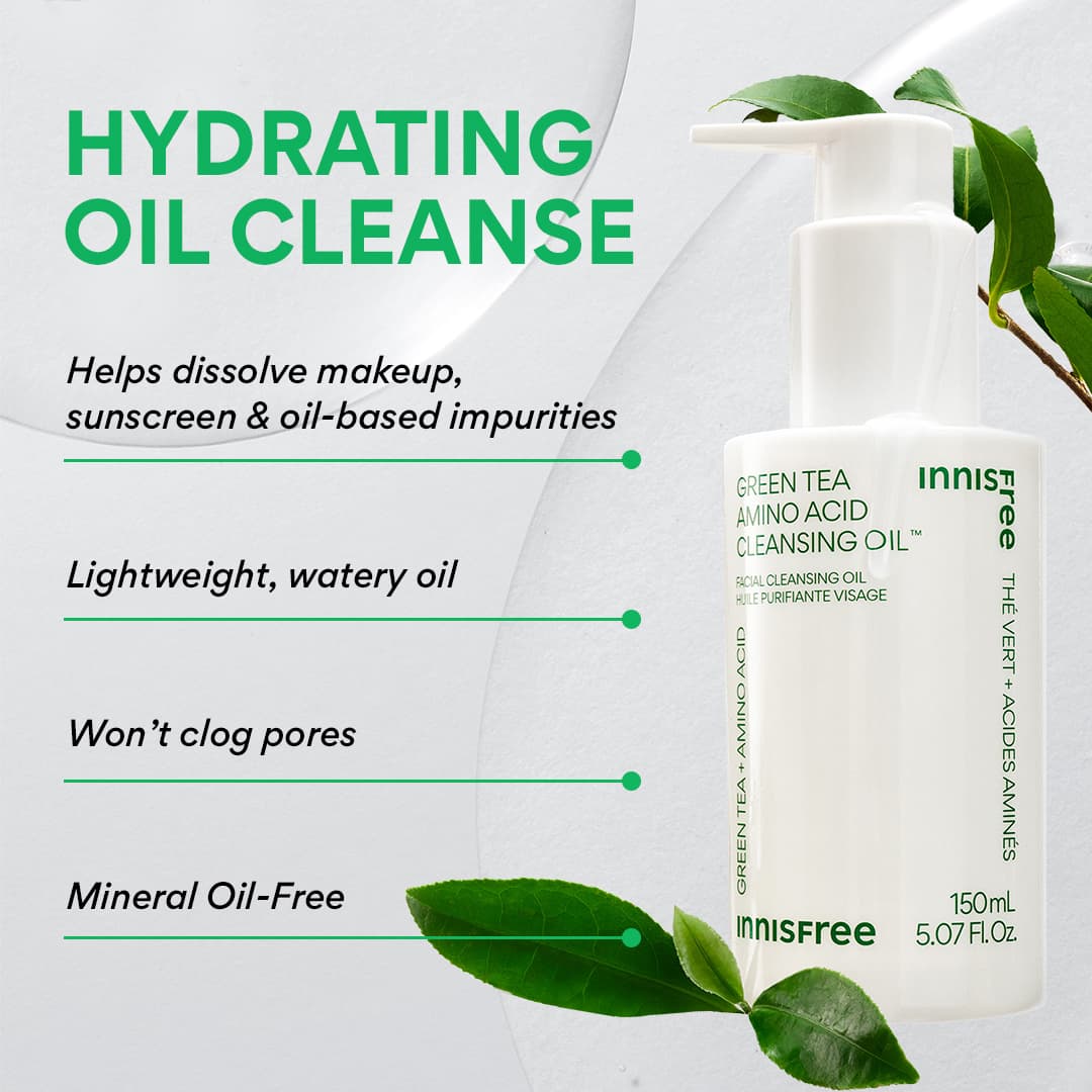 innisfree Green Tea Amino Hydrating Cleansing Oil 150ml