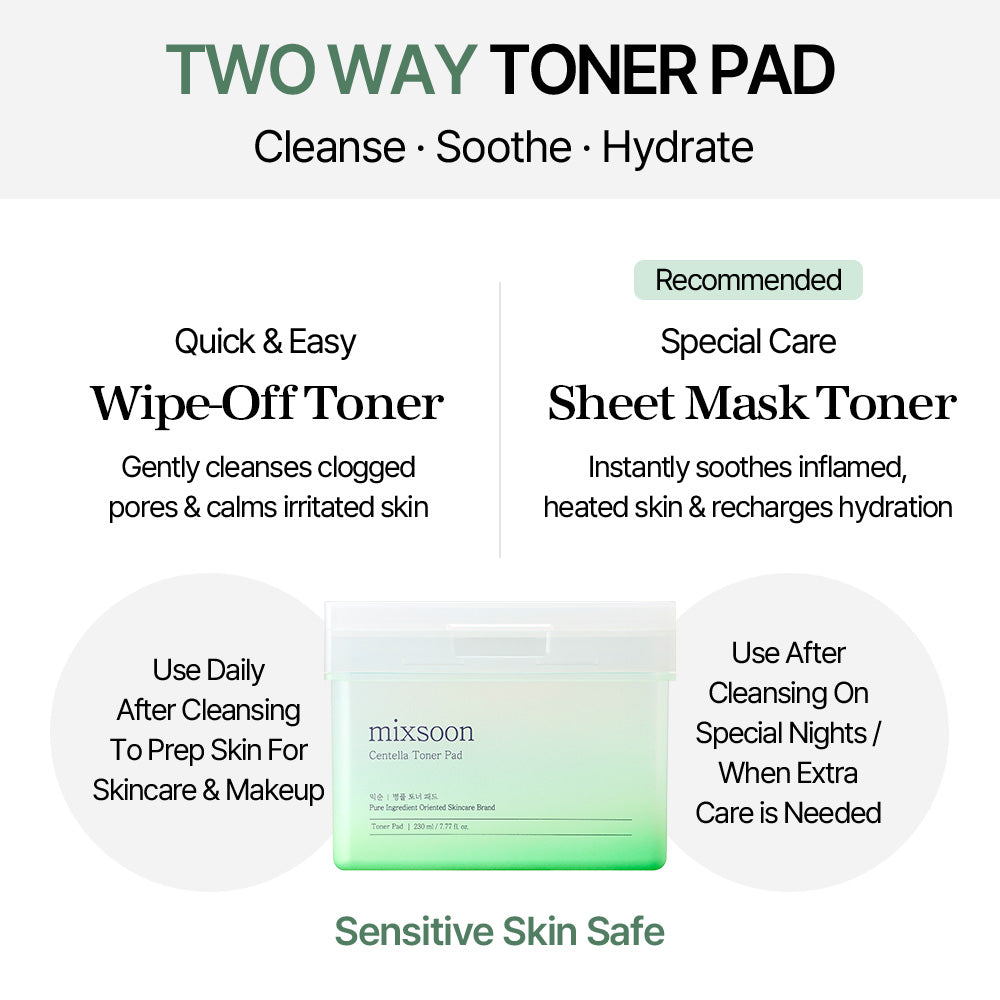 mixsoon Centella Toner Pad 120 pads