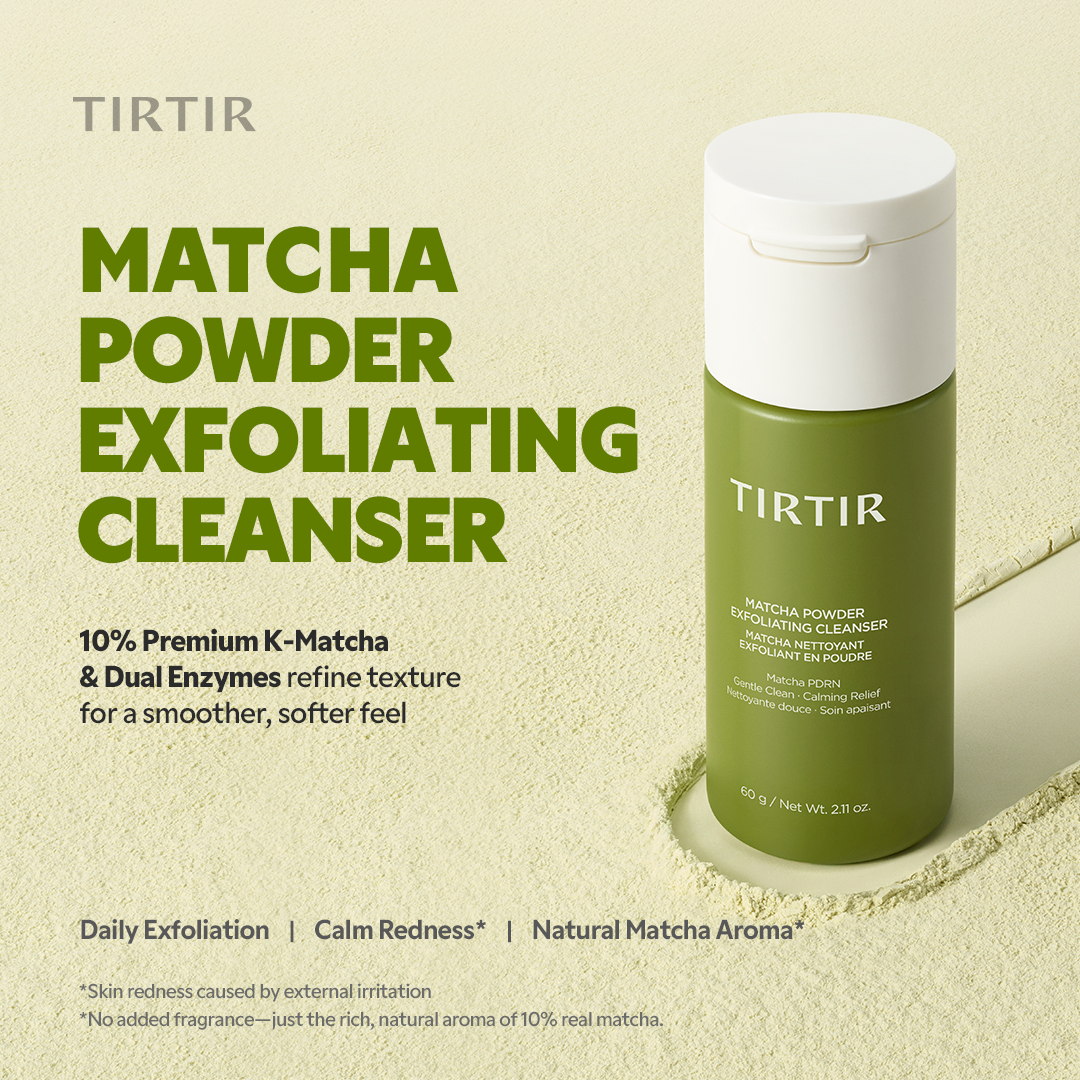 TIRTIR Matcha Powder Exfoliating Cleanser 60g