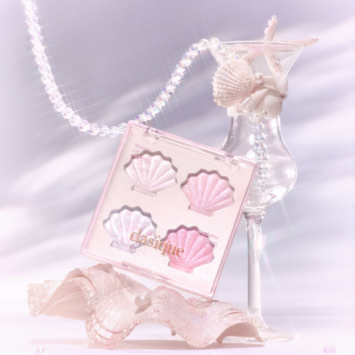 dasique Shine Glowy Highlighter Palette Twinkle Mermaid Collection