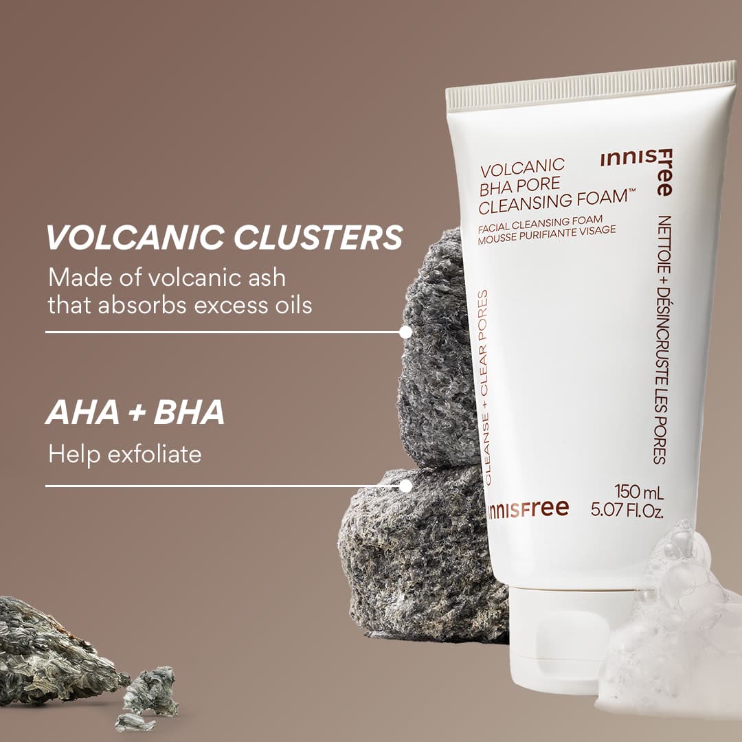 innisfree Volcanic BHA Pore Cleansing Foam Jumbo 250g