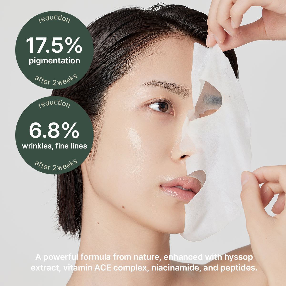 Arencia Holy Hyssop Sheet Mask Set 27ml x 5 sheets
