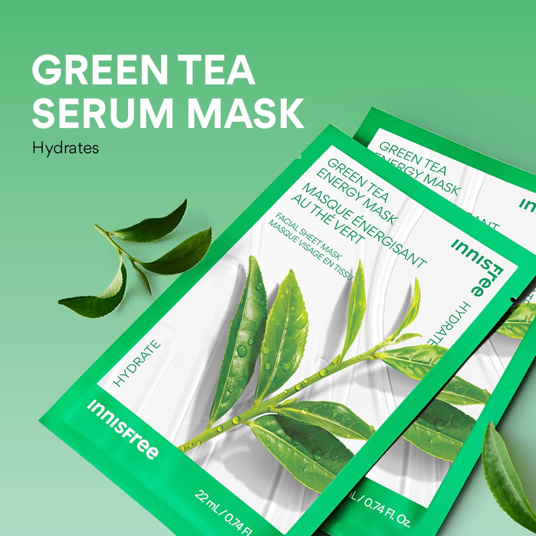 innisfree Energy Mask Green Tea Mask 22ml x 1 sheet