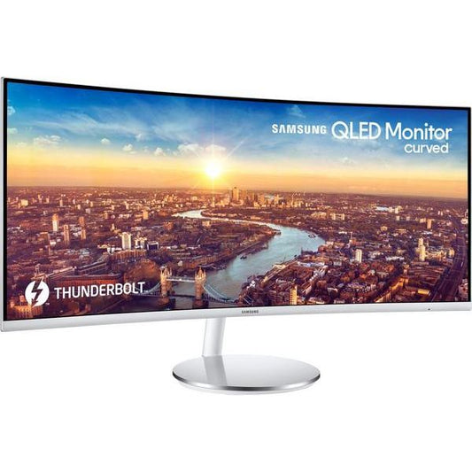 SAMSUNG C34J791 Quad HD 34" Curved LED Monitor - White & Silver