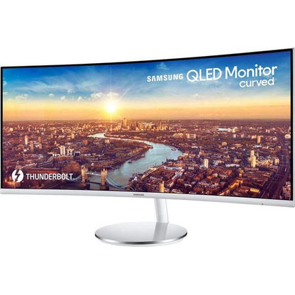 SAMSUNG C34J791 Quad HD 34" Curved LED Monitor - White & Silver