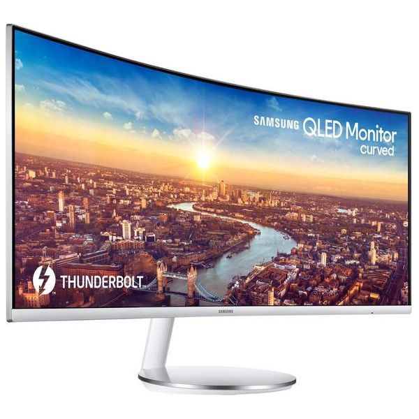 SAMSUNG C34J791 Quad HD 34" Curved LED Monitor - White & Silver
