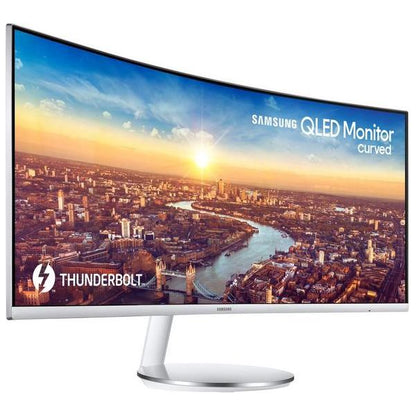 SAMSUNG C34J791 Quad HD 34" Curved LED Monitor - White & Silver