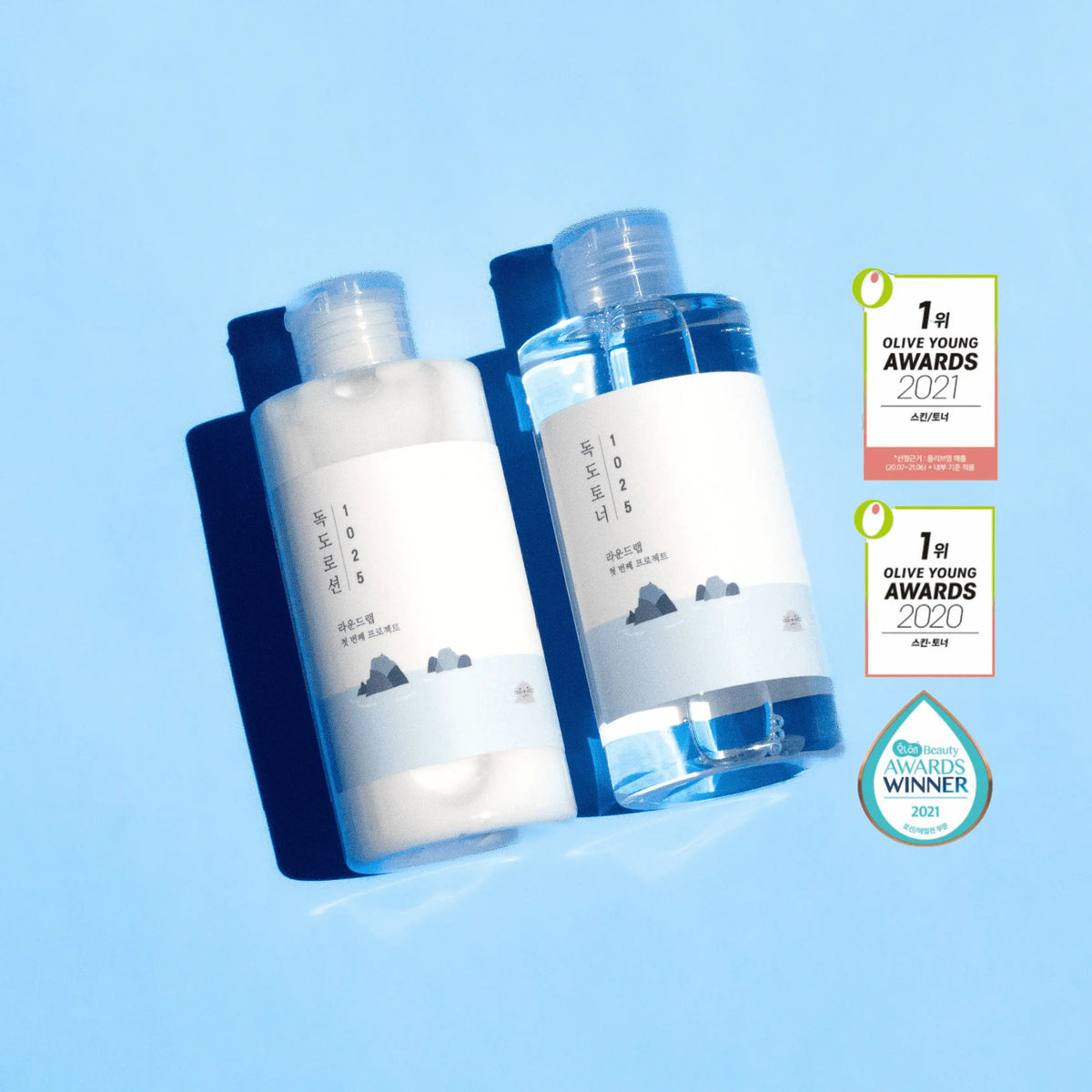 ROUND LAB 1025 Dokdo Toner Lotion Set 2 pcs