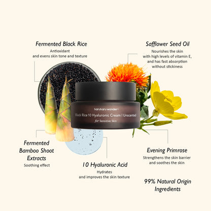 haruharu wonder Black Rice 10 Hyaluronic Cream Unscented 50ml