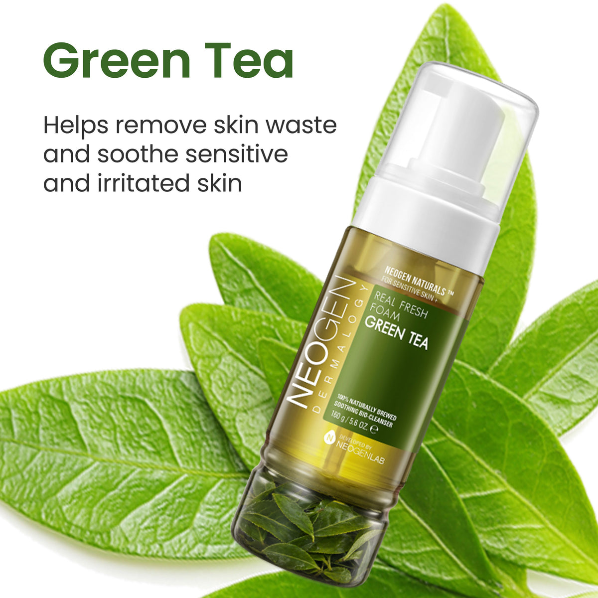 NEOGEN Dermalogy Real Fresh Foam Green Tea 160g