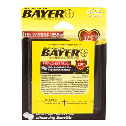 Bayer Aspirin Carded - Card of 4