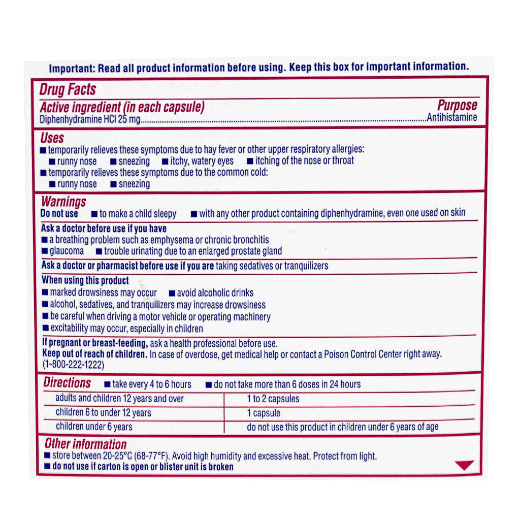 Benadryl Allergy LiquiGels - Box of 24